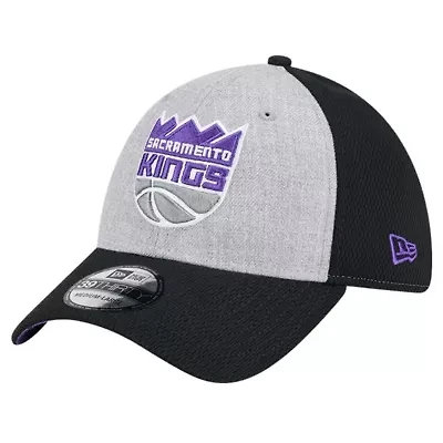 NBA Heather Gray/Black Sacramento Kings Two-Tone 39THIRTY Flex Hat