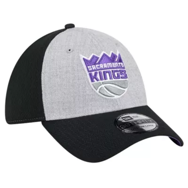 NBA Heather Gray/Black Sacramento Kings Two-Tone 39THIRTY Flex Hat
