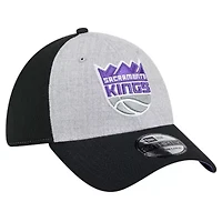 NBA Heather Gray/Black Sacramento Kings Two-Tone 39THIRTY Flex Hat