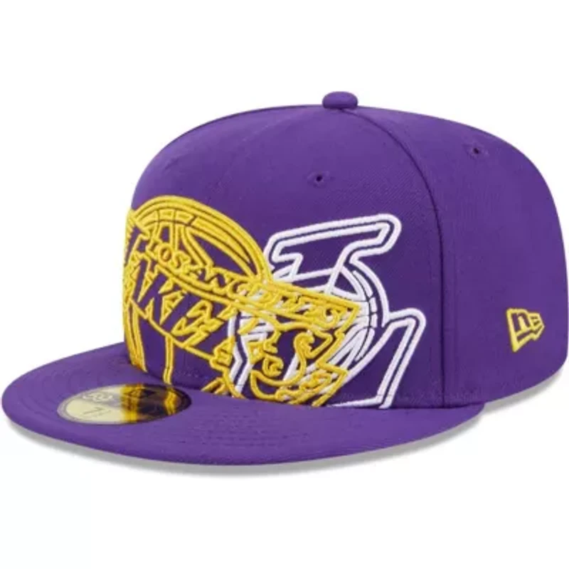 NBA Los Angeles Lakers Game Day Hollow Logo Mashup 59FIFTY Fitted Hat