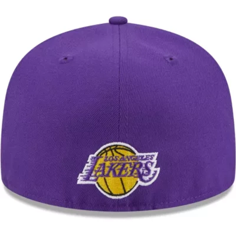 NBA Los Angeles Lakers Game Day Hollow Logo Mashup 59FIFTY Fitted Hat