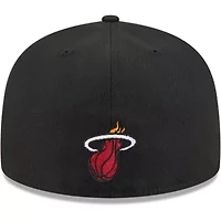 NBA Miami Heat Game Day Hollow Logo Mashup 59FIFTY Fitted Hat