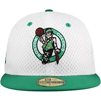 NBA White/Kelly Boston Celtics Throwback 2Tone 59FIFTY Fitted Hat