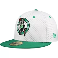 NBA White/Kelly Boston Celtics Throwback 2Tone 59FIFTY Fitted Hat