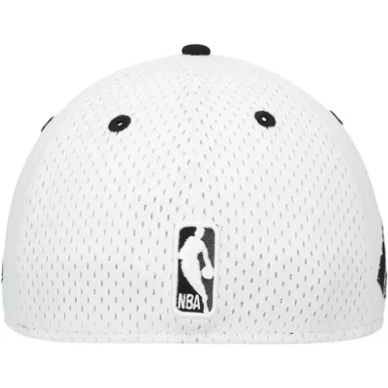 NBA White/Black Brooklyn Nets Throwback 2Tone 59FIFTY Fitted Hat