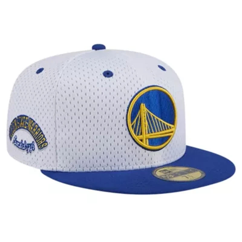 NBA White/Royal Golden State Warriors Throwback 2Tone 59FIFTY Fitted Hat