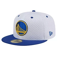 NBA White/Royal Golden State Warriors Throwback 2Tone 59FIFTY Fitted Hat