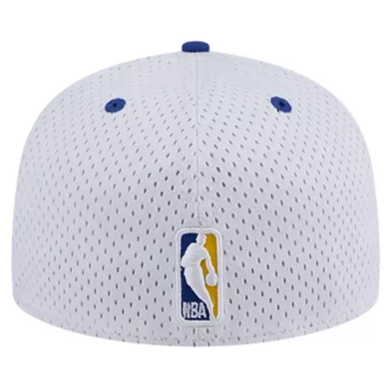 NBA White/Royal Golden State Warriors Throwback 2Tone 59FIFTY Fitted Hat