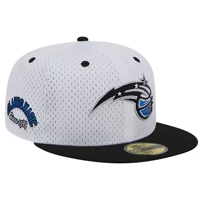 NBA White/Black Orlando Magic Throwback 2Tone 59FIFTY Fitted Hat