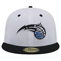 NBA White/Black Orlando Magic Throwback 2Tone 59FIFTY Fitted Hat