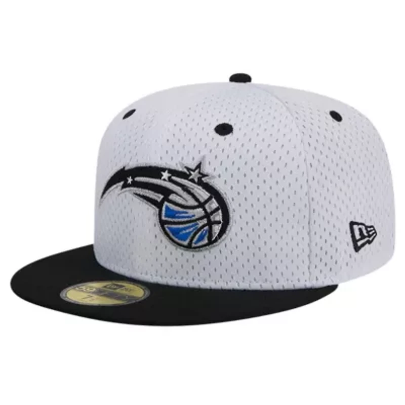 NBA White/Black Orlando Magic Throwback 2Tone 59FIFTY Fitted Hat