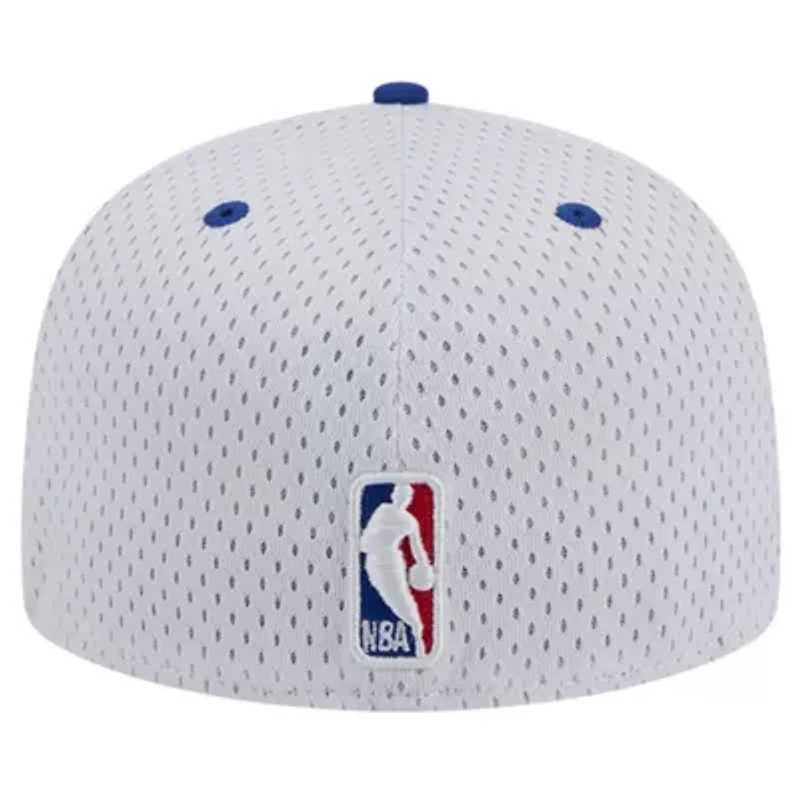 NBA White/Royal Philadelphia 76ers Throwback 2Tone 59FIFTY Fitted Hat