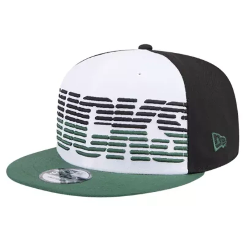 NBA White/Hunter Milwaukee Bucks Throwback Gradient Tech Font 9FIFTY Snapback Hat