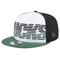 NBA White/Hunter Milwaukee Bucks Throwback Gradient Tech Font 9FIFTY Snapback Hat
