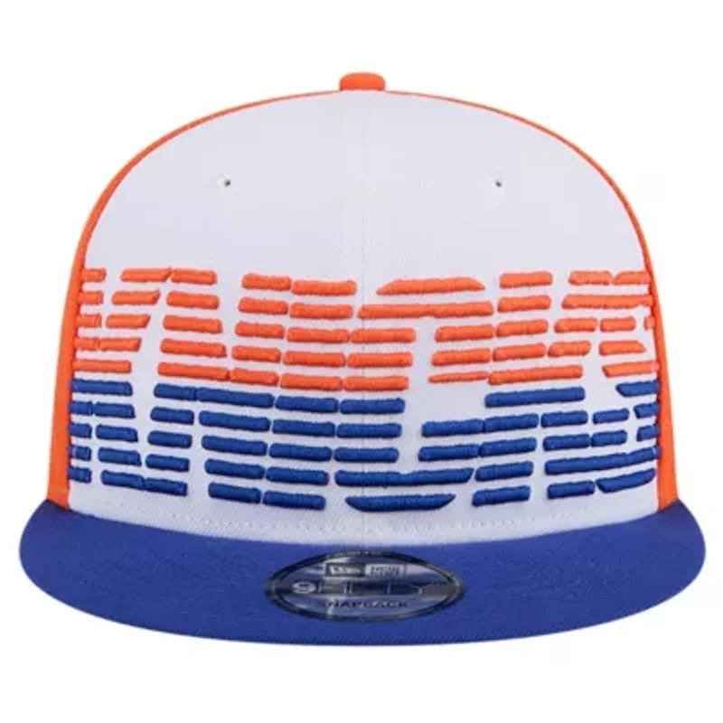 NBA White/Blue New York Knicks Throwback Gradient Tech Font 9FIFTY Snapback Hat