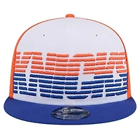 NBA White/Blue New York Knicks Throwback Gradient Tech Font 9FIFTY Snapback Hat
