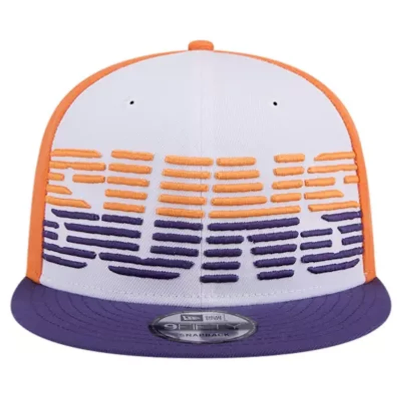 NBA White/Purple Phoenix Suns Throwback Gradient Tech Font 9FIFTY Snapback Hat