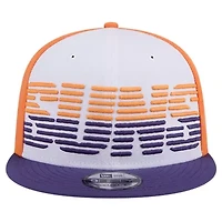 NBA White/Purple Phoenix Suns Throwback Gradient Tech Font 9FIFTY Snapback Hat