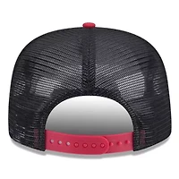NBA Black/Red Miami Heat Throwback Team Arch Golfer Snapback Hat