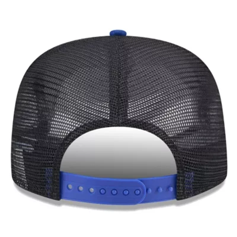 NBA Black/Royal Philadelphia 76ers Throwback Team Arch Golfer Snapback Hat