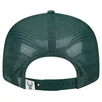 NBA Hunter Milwaukee Bucks Meshback 9FIFTY Snapback Hat