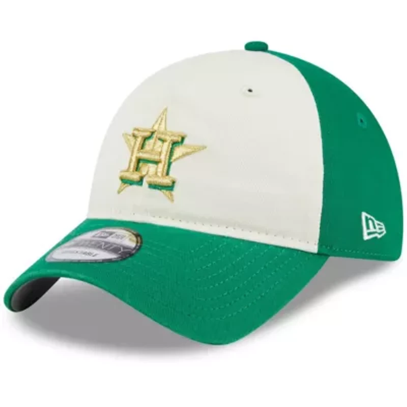 MLB White/Green Houston Astros 2024 St. Patrick's Day 9TWENTY Adjustable Hat