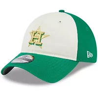 MLB White/Green Houston Astros 2024 St. Patrick's Day 9TWENTY Adjustable Hat