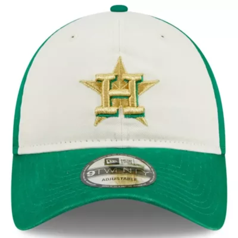 MLB White/Green Houston Astros 2024 St. Patrick's Day 9TWENTY Adjustable Hat