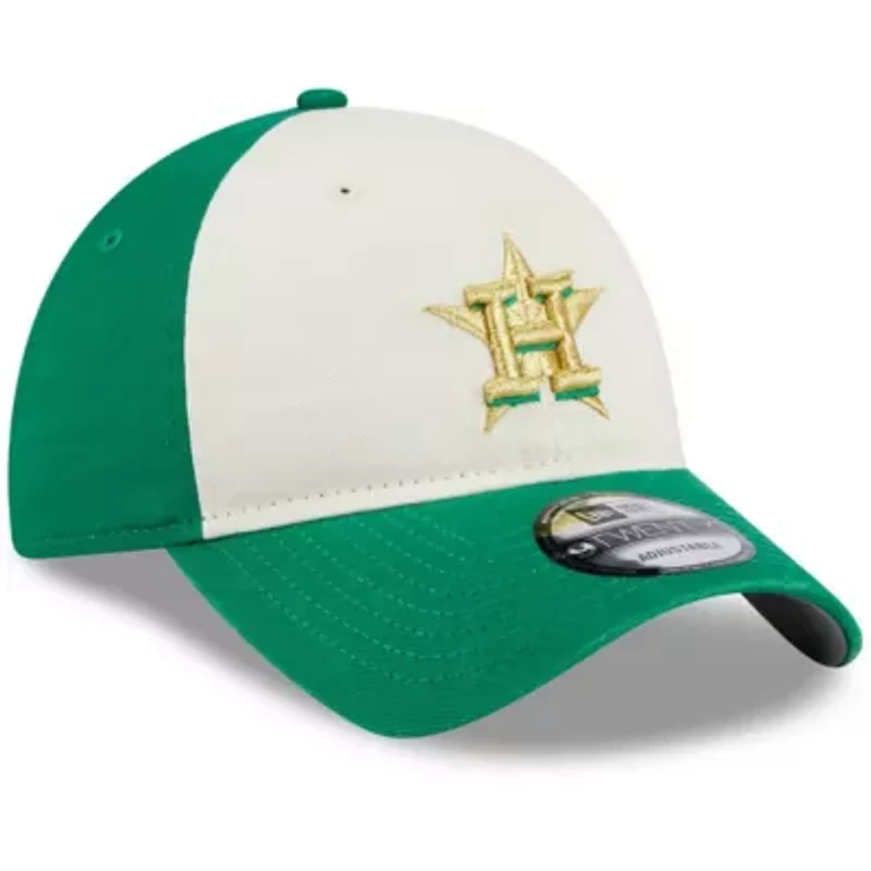 MLB White/Green Houston Astros 2024 St. Patrick's Day 9TWENTY Adjustable Hat