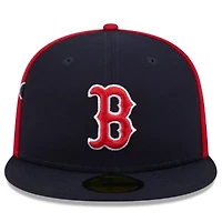 Boston Red Sox MLB Navy/Red Gameday Sideswipe 59FIFTY Fitted Hat
