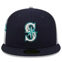 MLB Navy/Gray Seattle Mariners Gameday Sideswipe 59FIFTY Fitted Hat