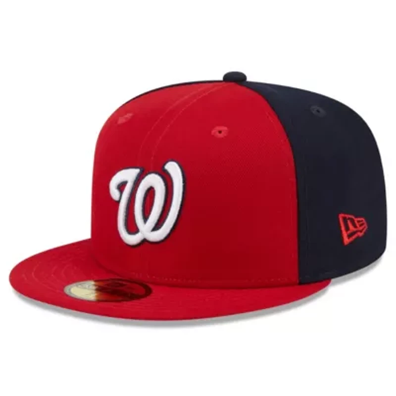 MLB Red/Navy Washington Nationals Gameday Sideswipe 59FIFTY Fitted Hat