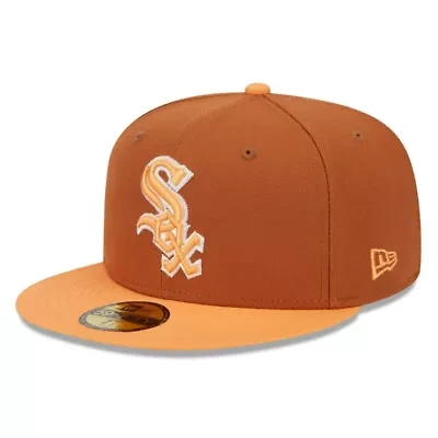 Chicago White Sox MLB Brown/Orange Spring Color Basic Two-Tone 59FIFTY Fitted Hat