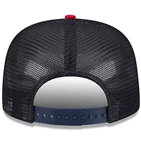 MLB White/Red Atlanta Braves Team Foam Front A-Frame Trucker 9FIFTY Snapback Hat