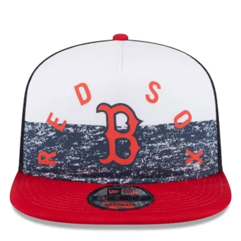 Boston Red Sox MLB White/Red Boston Sox Team Foam Front A-Frame Trucker 9FIFTY Snapback Hat
