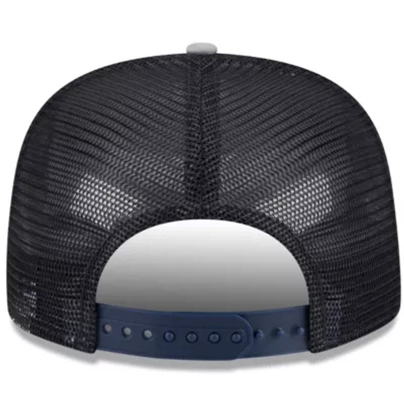 MLB White/Gray Detroit Tigers Team Foam Front A-Frame Trucker 9FIFTY Snapback Hat