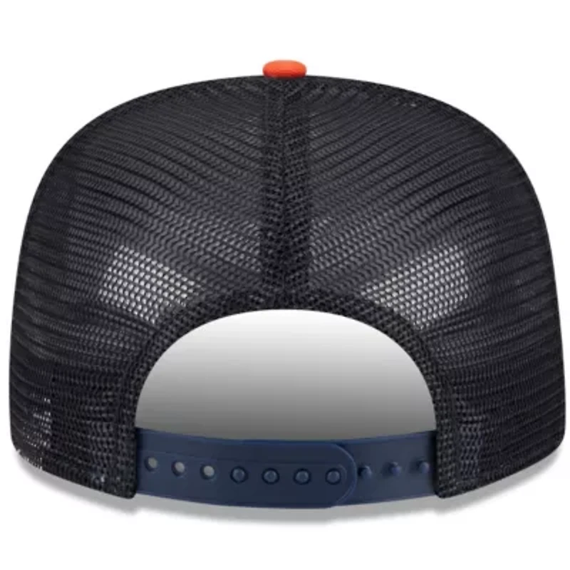 MLB White/Orange Houston Astros Team Foam Front A-Frame Trucker 9FIFTY Snapback Hat