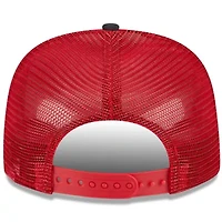 MLB White/Red Los Angeles Angels Team Foam Front A-Frame Trucker 9FIFTY Snapback Hat