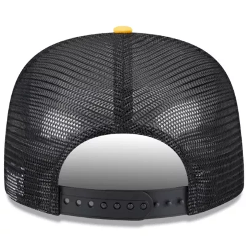 MLB White/Gold Pittsburgh Pirates Team Foam Front A-Frame Trucker 9FIFTY Snapback Hat