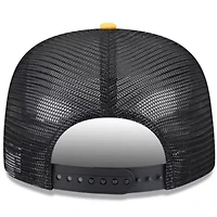 MLB White/Gold Pittsburgh Pirates Team Foam Front A-Frame Trucker 9FIFTY Snapback Hat