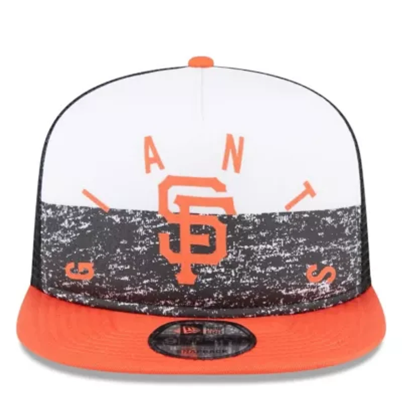 MLB White/Orange San Francisco Giants Team Foam Front A-Frame Trucker 9FIFTY Snapback Hat