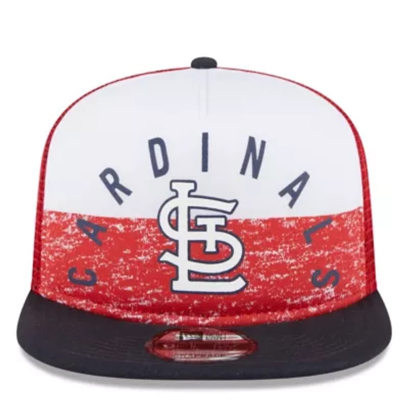MLB White/Red St. Louis Cardinals Team Foam Front A-Frame Trucker 9FIFTY Snapback Hat