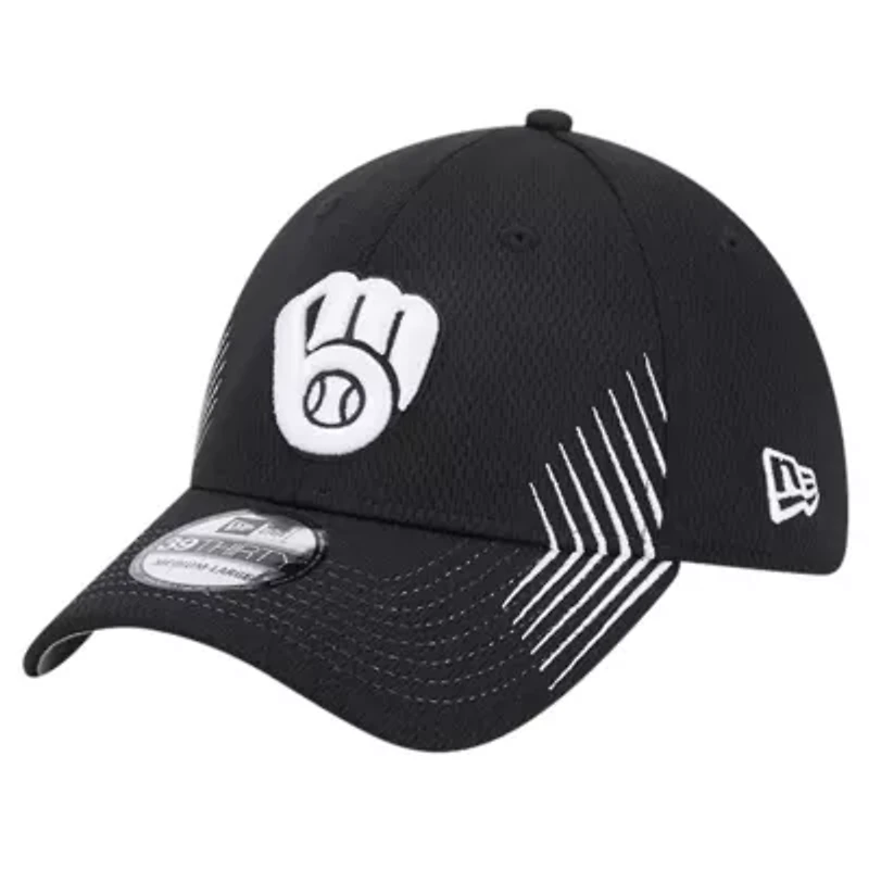 MLB Milwaukee Brewers Active Dash Mark 39THIRTY Flex Hat