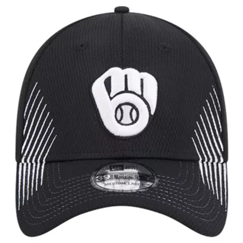 MLB Milwaukee Brewers Active Dash Mark 39THIRTY Flex Hat