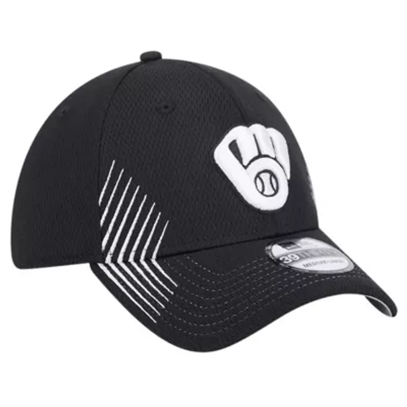 MLB Milwaukee Brewers Active Dash Mark 39THIRTY Flex Hat
