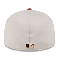 Chicago White Sox MLB Stone/Brown 2024 Clubhouse 59FIFTY Fitted Hat