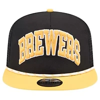 MLB Milwaukee Brewers Throwback Meshback Golfer Hat