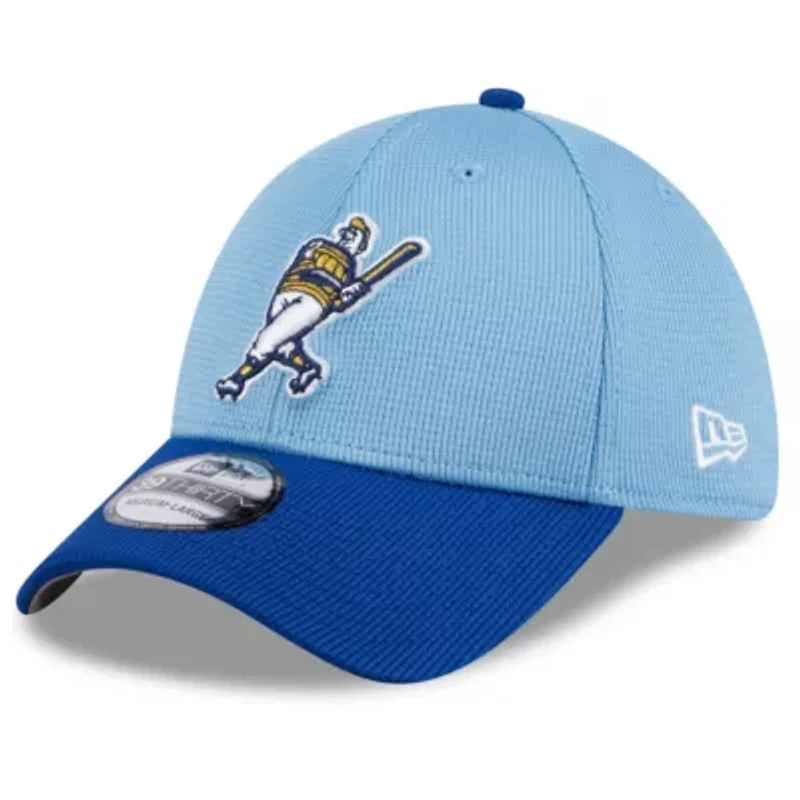 MLB Light Milwaukee Brewers 2025 Batting Practice 39THIRTY Flex Hat