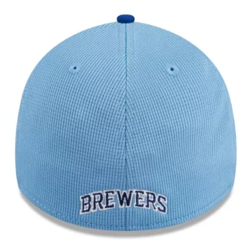 MLB Light Milwaukee Brewers 2025 Batting Practice 39THIRTY Flex Hat