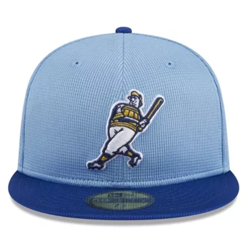 MLB Light Milwaukee Brewers 2025 Batting Practice 59FIFTY Fitted Hat